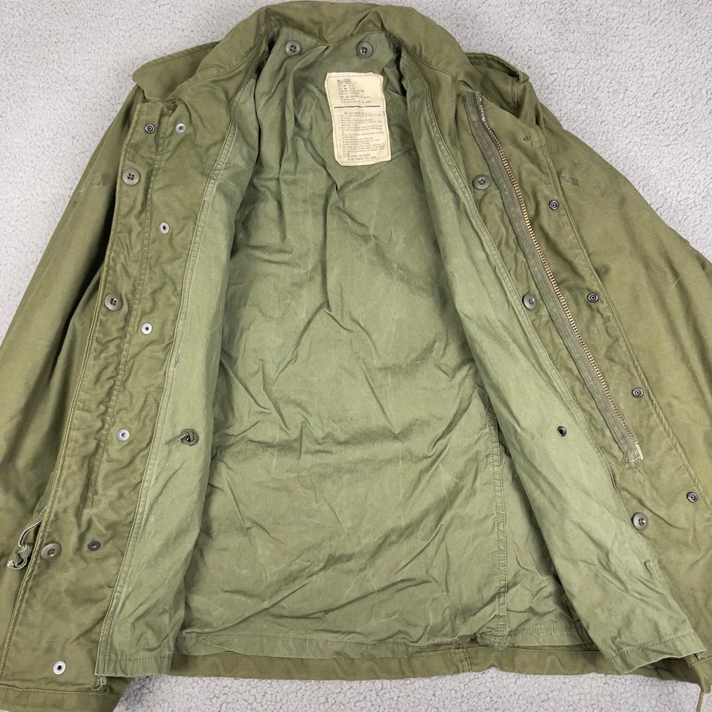 VTG Alpha Industries M-65 Jacket‎ Mens Small Green OG-107 Military Air Command
